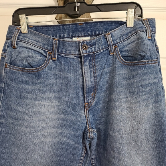 Levi's Red Tab High Rise Flare Cut Blue Jeans, Size: Medium (12), Color: Blue - Picture 5 of 14